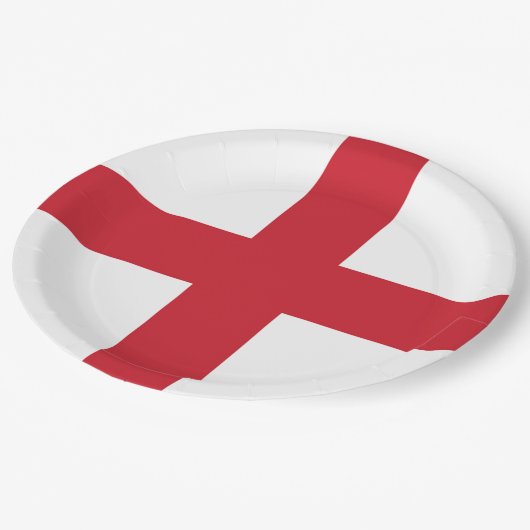 Assiettes En Carton Drapeau Angleterre (Angle)