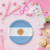 Assiettes En Carton Drapeau argentin (Fête)
