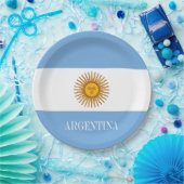 Assiettes En Carton Drapeau argentin Bandera De Argentina (Fête)