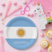 Assiettes En Carton Drapeau argentin Bandera De Argentina (Fête)