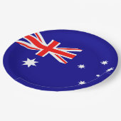 Assiettes En Carton Drapeau Australie (Angle)
