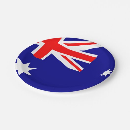 Assiettes En Carton Drapeau australien (Angle)