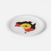 Assiettes En Carton Drapeau autochtone T Chemise Australie Drapeau cad (Angle)