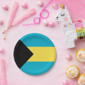 Assiettes En Carton Drapeau bahaméen (Fête)