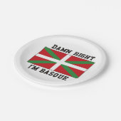 Assiettes En Carton Drapeau Basque Espagne (Angle)