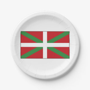 Assiettes En Carton Drapeau Basque Espagne