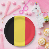 Assiettes En Carton Drapeau belge (Fête)