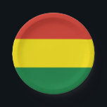 Assiettes En Carton Drapeau bolivien<br><div class="desc">Produits World Flag personnalisables - N'hésitez pas à ajouter votre propre texte.</div>