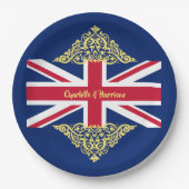 Assiettes En Carton Drapeau britannique Union Jack Patriotic Mariage p (Devant)