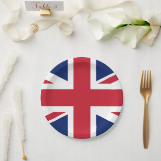 Assiettes En Carton Drapeau britannique Union Jack Royaume-Uni