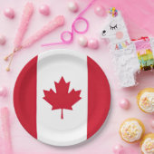 Assiettes En Carton Drapeau Canada (Fête)