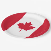 Assiettes En Carton Drapeau Canada (Angle)