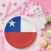 Assiettes En Carton Drapeau chilien patriotique (Fête)
