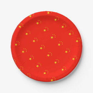 Assiettes En Carton Drapeau Chine - Haute qualité