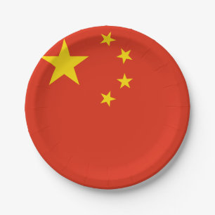 Assiettes En Carton Drapeau chinois