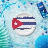 Assiettes En Carton Drapeau classique de Cuba (Fête)