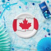 Assiettes En Carton Drapeau classique du Canada (Fête)