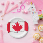 Assiettes En Carton Drapeau classique du Canada (Fête)