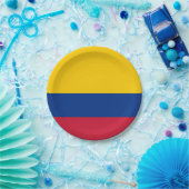 Assiettes En Carton Drapeau Colombie (Fête)