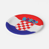 Assiettes En Carton Drapeau croate (Angle)