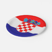 Assiettes En Carton Drapeau croate Plaque (Angle)