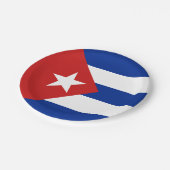 Assiettes En Carton Drapeau Cuba (Angle)