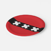 Assiettes En Carton Drapeau d'Amsterdam, Pays-Bas (Angle)