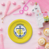 Assiettes En Carton Drapeau d'ancrage, Plaques de papier de l'Alaska (Fête)