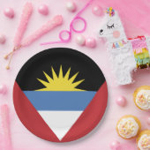 Assiettes En Carton Drapeau d'Antigua-et-Barbuda (Fête)