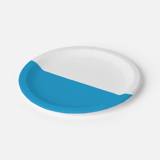 Assiettes En Carton Drapeau de Bavière Plaques de papier (Angle)