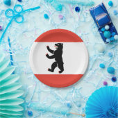 Assiettes En Carton Drapeau de Berlin Plaques de papier (Fête)