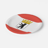 Assiettes En Carton Drapeau de Berlin Plaques de papier (Angle)