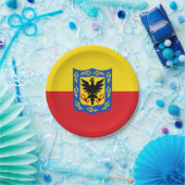 Assiettes En Carton Drapeau de Bogota, Colombie (Fête)