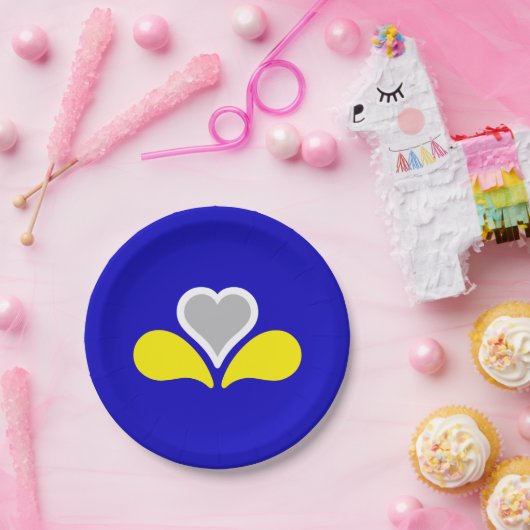 Assiettes En Carton Drapeau de Bruxelles, Belgique Plaques de papier (Fête)