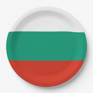 Assiettes En Carton Drapeau de Bulgarie