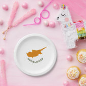 Assiettes En Carton Drapeau de Chypre (Fête)