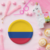 Assiettes En Carton Drapeau de Colombie (Fête)
