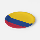 Assiettes En Carton Drapeau de Colombie (Angle)