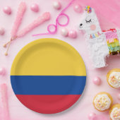 Assiettes En Carton Drapeau de Colombie (Fête)
