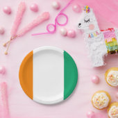 Assiettes En Carton Drapeau de Côte d'Ivoire (Fête)