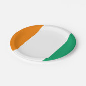Assiettes En Carton Drapeau de Côte d'Ivoire (Angle)