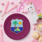 Assiettes En Carton Drapeau de cricket des Caraïbes (Fête)