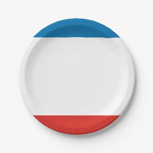 Assiettes En Carton Drapeau de Crimée (Devant)