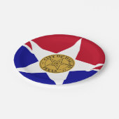 Assiettes En Carton Drapeau de Dallas, Texas Papier Plaques (Angle)