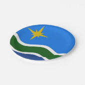 Assiettes En Carton Drapeau de Duluth, Minnesota (Angle)