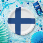 Assiettes En Carton Drapeau de Finlande (Fête)