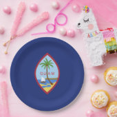 Assiettes En Carton Drapeau de Guam (Fête)