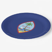 Assiettes En Carton Drapeau de Guam (Angle)