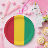 Assiettes En Carton Drapeau de Guinée (Fête)
