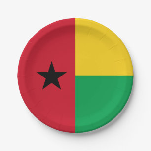 Assiettes En Carton Drapeau de Guinée-Bissau